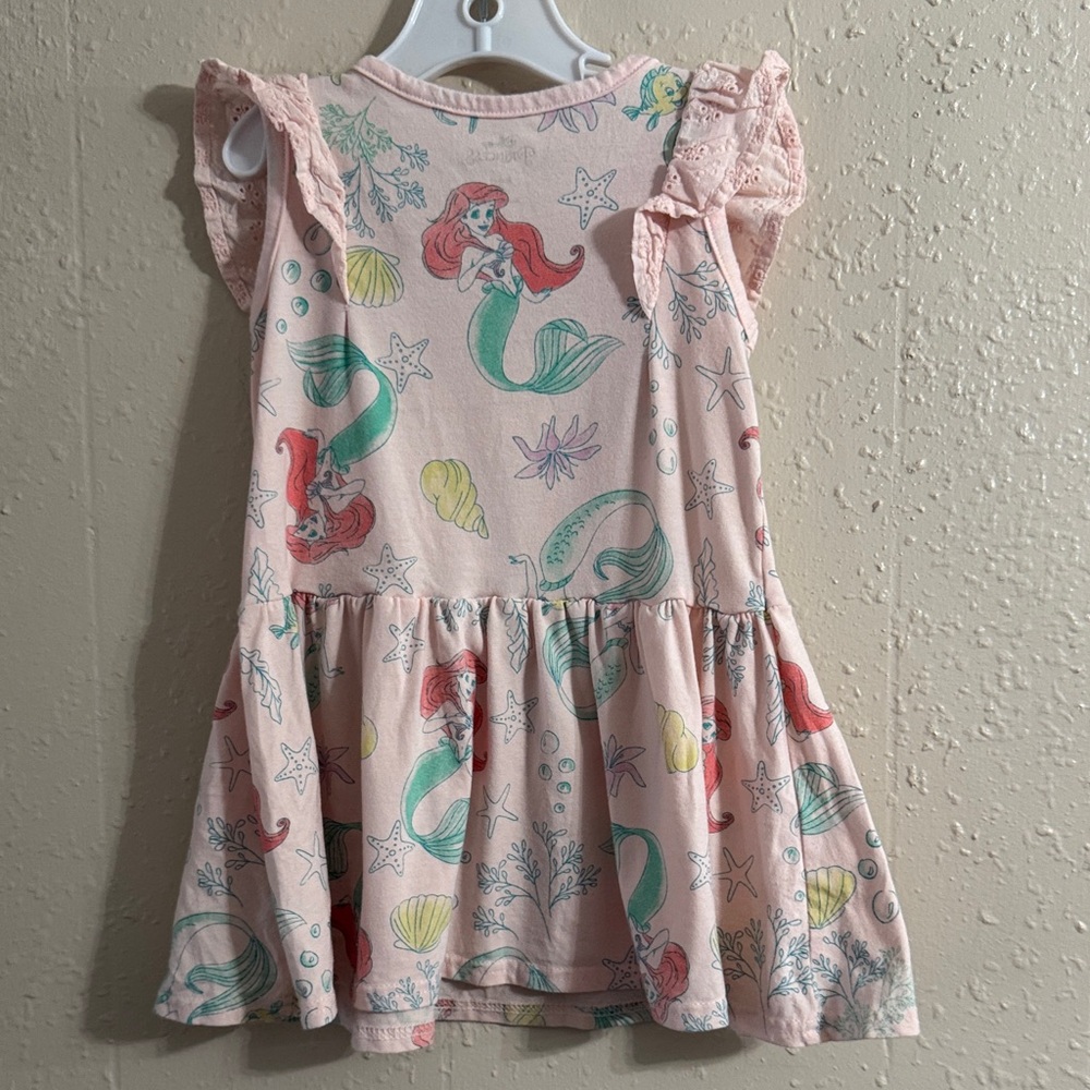 Disney Ariel Pink Ruffle Dress - Picture 4 of 6